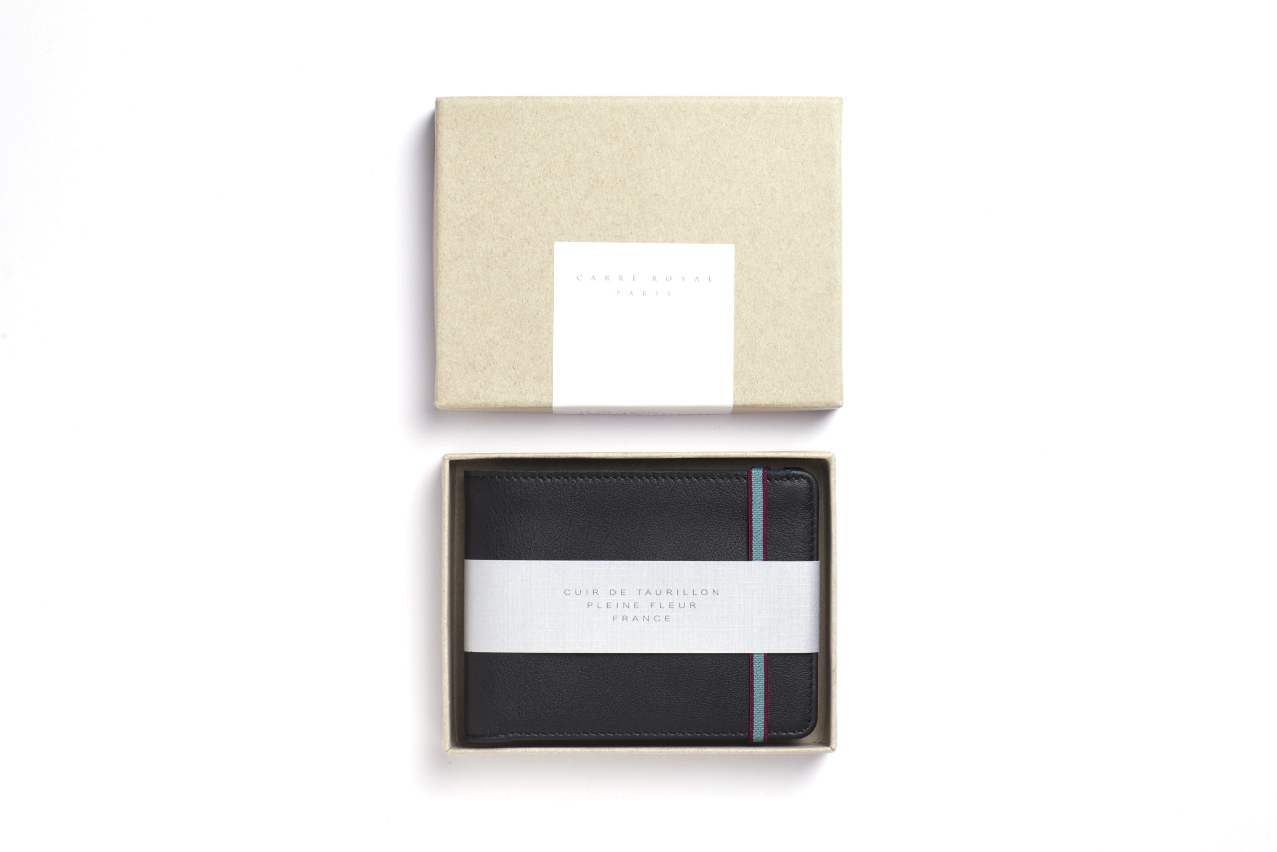 la902-noir-black-minimalist-wallet-box Black Minimalist Wallet by Carré Royal Box (LA902-Noir)