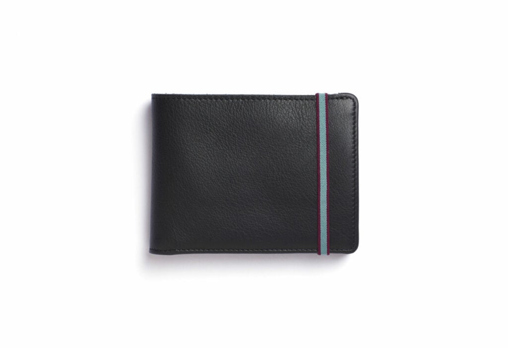Black Minimalist Wallet by Carré Royal Front (LA902 Noir)