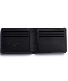 Black Minimalist Wallet by Carré Royal Open (LA902-Noir)