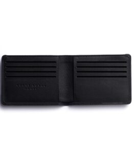 Black Minimalist Wallet by Carré Royal Open (LA902 Noir)