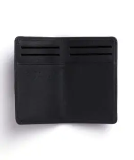 Black Card Holder in Calfskin Leather by Carré Royal Open (LA024 Noir)