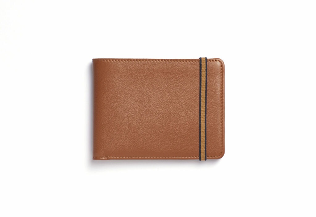 Portefeuille Minimaliste Gold en Cuir de Carré Royal de face (LA902 Gold)