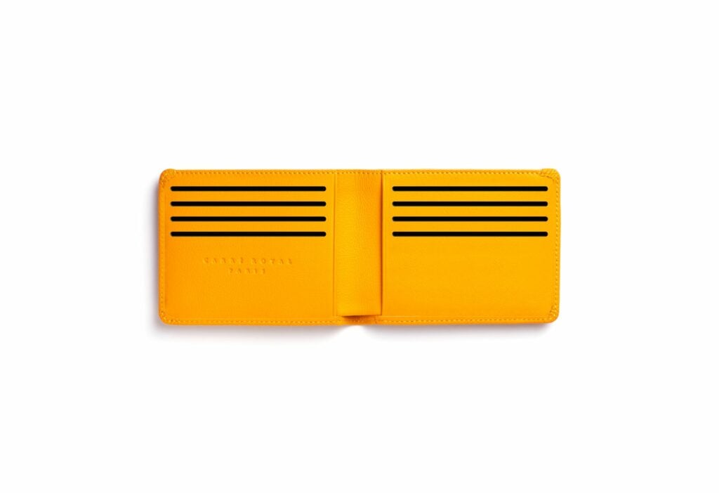 Yellow Minimalist Wallet by Carré Royal Open (LA902 Jaune)
