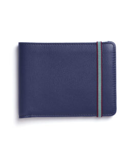 Navy Minimalist Wallet by Carré Royal Front (LA902 Marine)