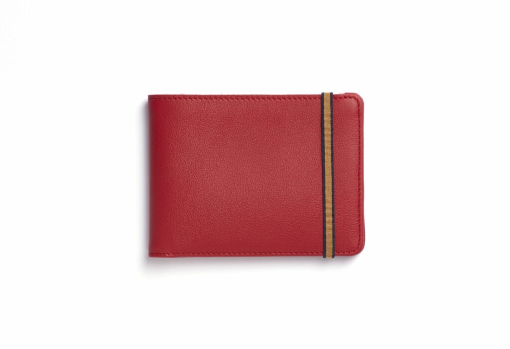 Red Minimalist Wallet by Carré Royal