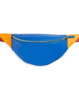 Banane en Cuir Multicouleur de Veau par Carré Royal vu de face (AT870 Multico)