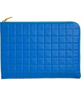 Multicolor Laptop Case in Calfskin Leather by Carré Royal Front (AT871 Multico)