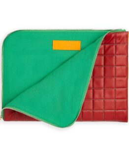 Multicolor Laptop Case in Calfskin Leather by Carré Royal Open (AT871 Multico)