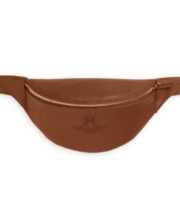 Sac-ceinture en cuir Tan-Gold